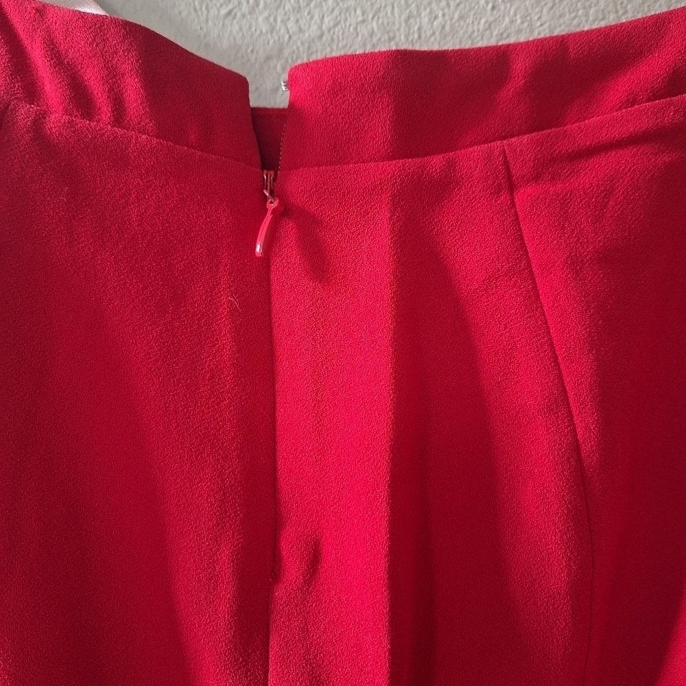 NWT House of CB Nayara Red Maxi Skirt Lined Zip Closure Womens Sizs XS - Picture 6 of 10